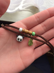 Handmade Unique Cute Panda Ceramic Bracelet
