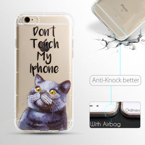 Funny Cute Dog Cat Anti-Knock Phone Case