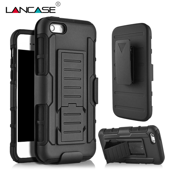 Badass Shockproof Stand Armor Case For iPhone