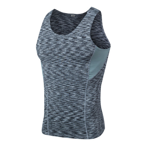 Yuerlian Quickly Dry Men's Sportswear T-Shirts Compression Fitness Tights Tank Top Sleeveless Blouse Red Running Jersey Gym Vest